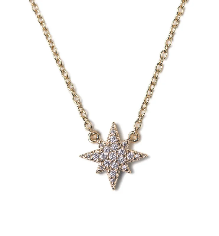 Ladies Necklaces for Mom Glow-Stella Starburst Pendant Necklace