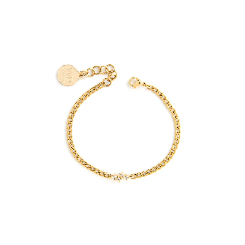 Ladies Bracelets with Initial Shine-Truand Gold Bracelet