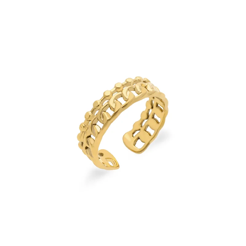 Ladies Classic Signet Rings -Mila ring gold