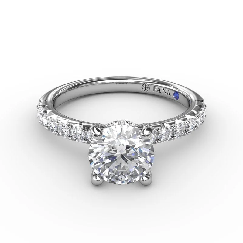 Ladies Blue Engagement Rings -Quintessential Diamond Engagement Ring S4132