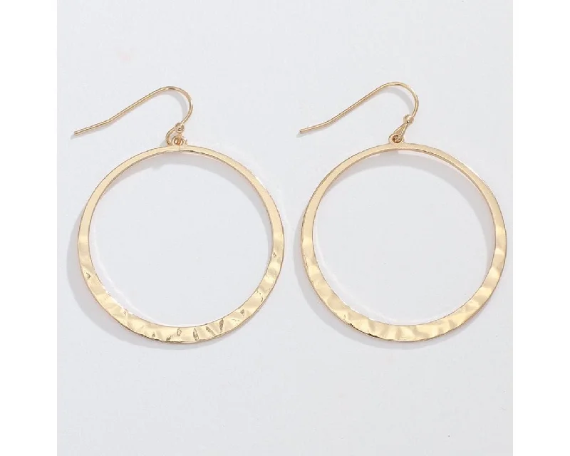 Ladies Valentine’s Glow Earrings -Periwinkle by Barlow : 1.25 in. Gold hoops Earrings