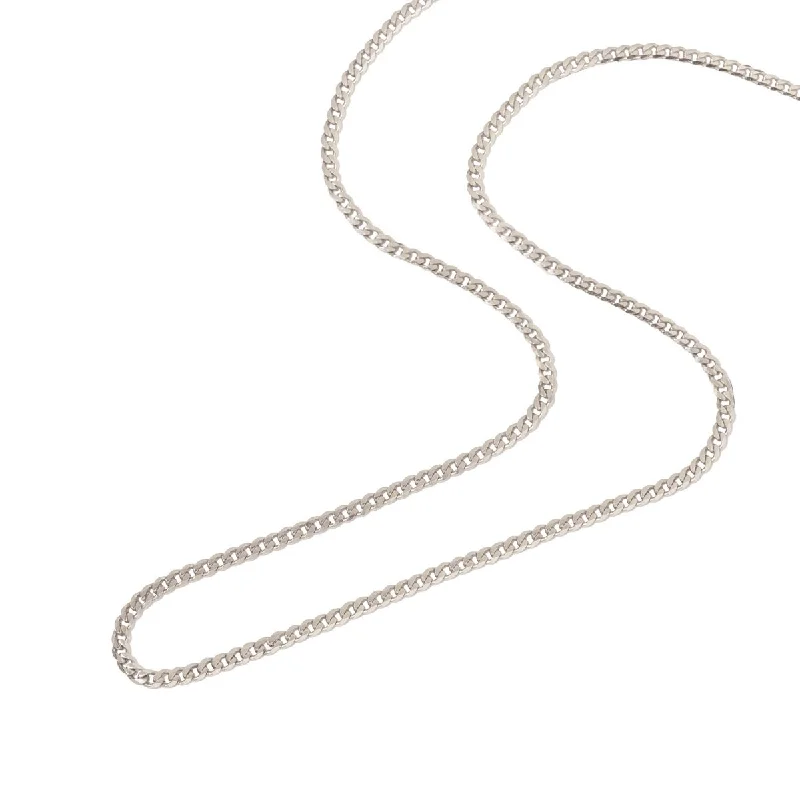 Ladies Necklaces for Holiday Glow-Flat Cuban Chain Necklace