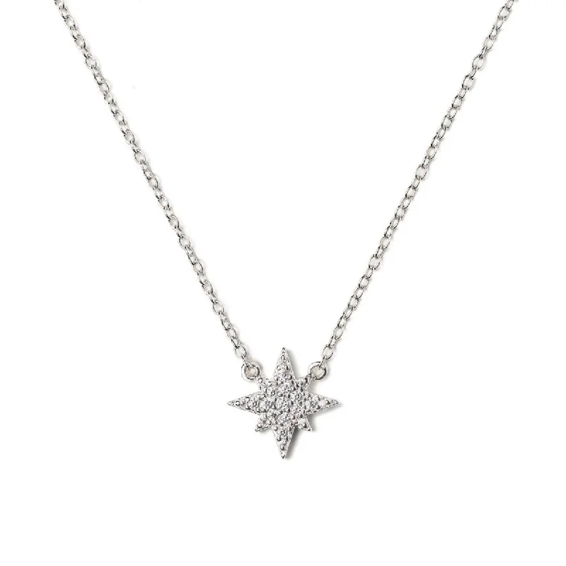 Ladies Necklaces with Grey Pollucite-Stella Starburst Necklace