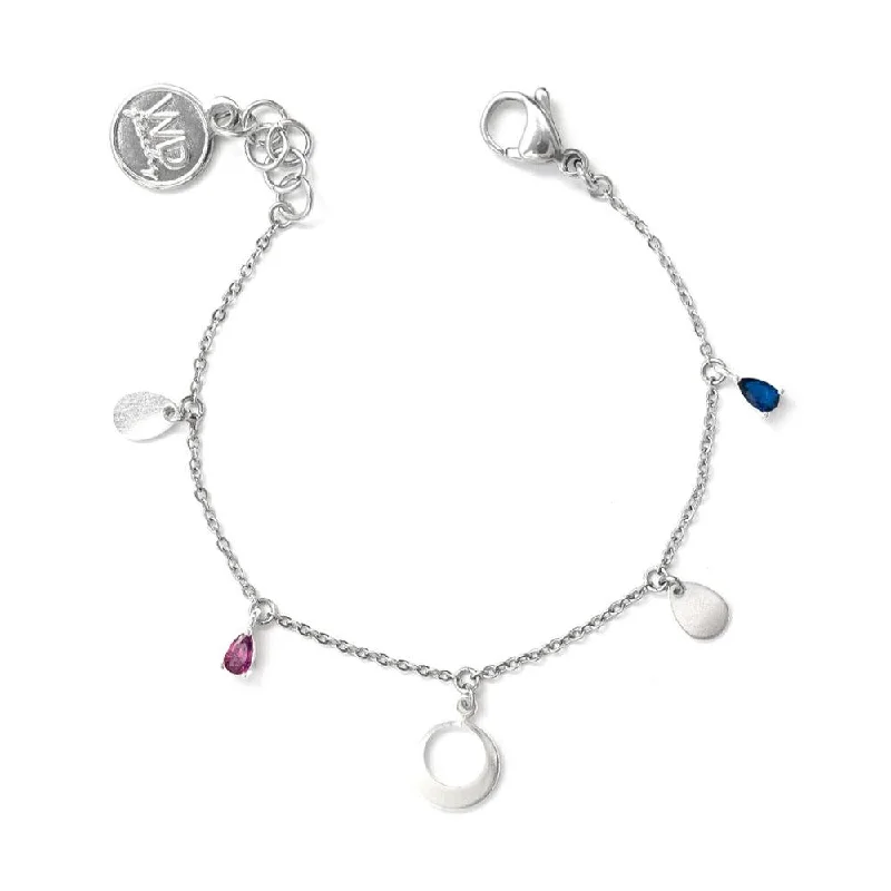 Ladies Bracelets with Soft Moonstone-Horizon Silver Crystal Bracelet