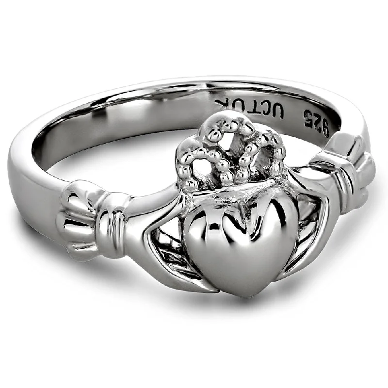 Ladies Gentle Touch Rings -Ladies Sterling Silver ULS-6163 Claddagh Ring