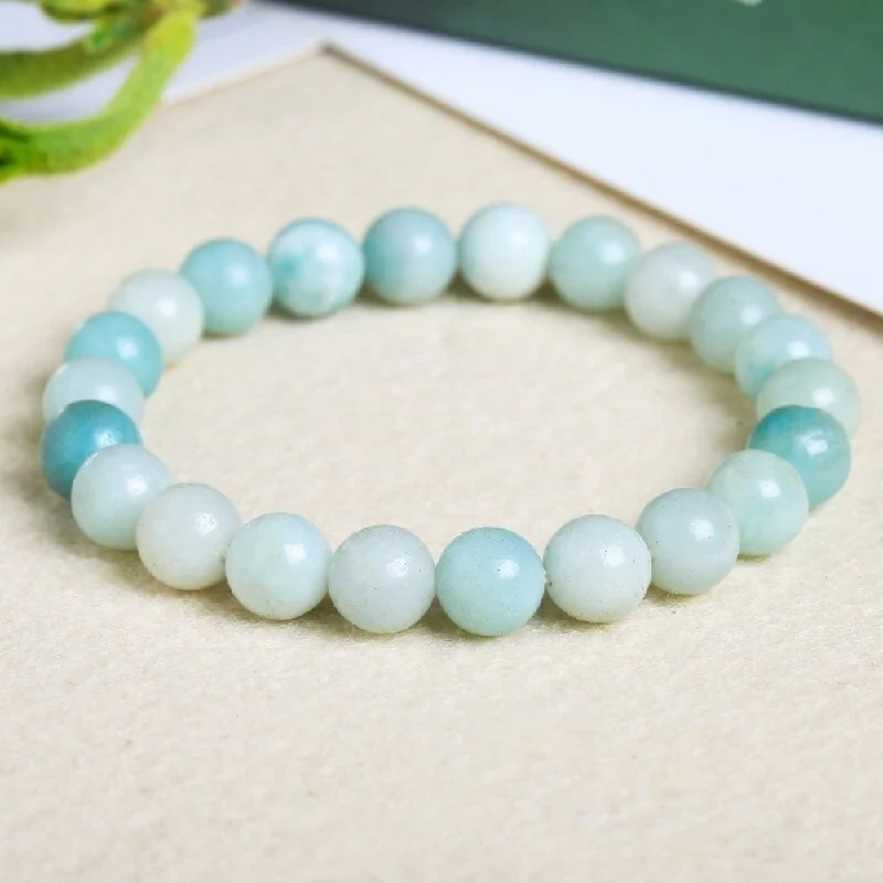 Ladies Bracelets for Writer Glow-Amazonite Bead Bracelet