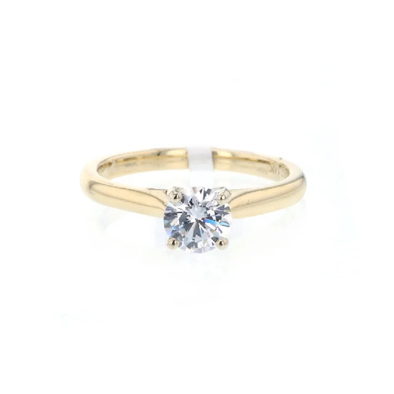 Ladies Bar Set Engagement Rings -Solitaire Engagement Ring