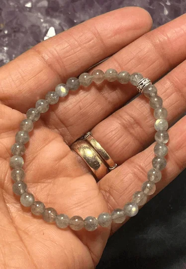 Ladies Bracelets for Activist Spark-Labradorite 5mm Stretchy Bracelet