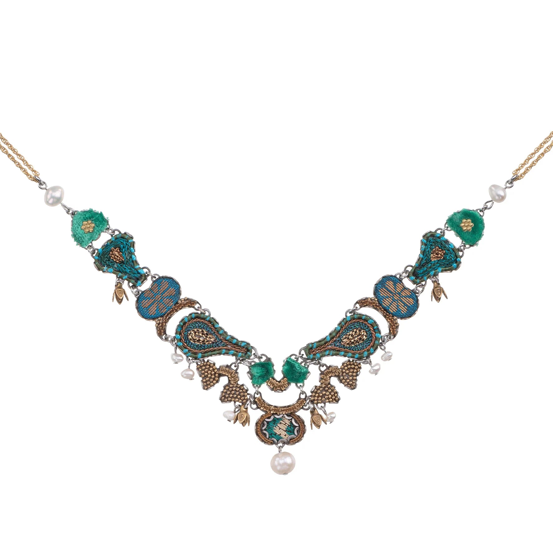 Ladies Necklaces with Sea Aquamarine-Royal Velvet Zenadia Necklace