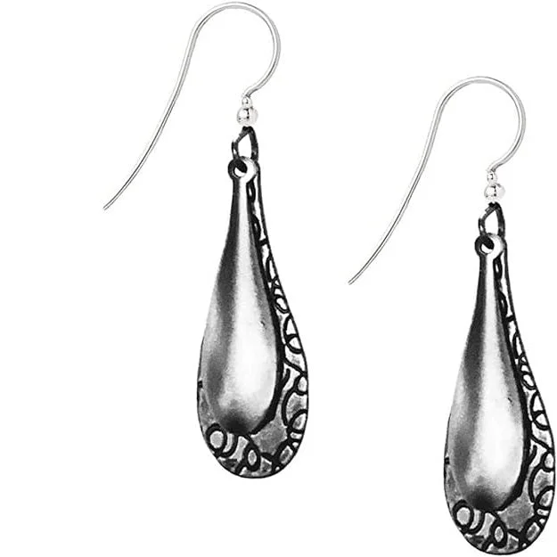 Ladies Moon Phase Earrings -Silver Forest Silver Paddle Look Duet Earrings