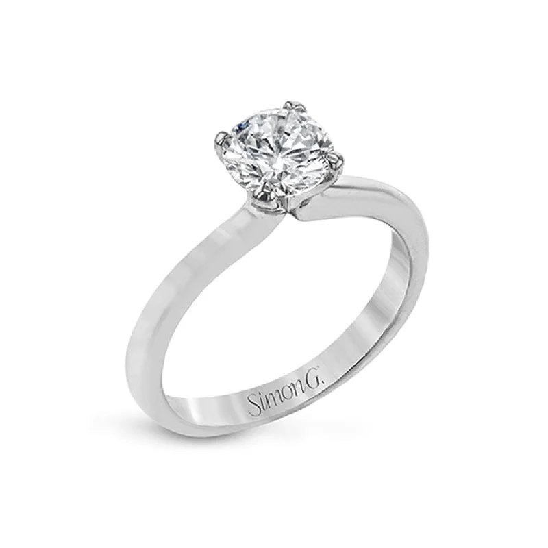 Ladies Black Engagement Rings -Solitaire Engagement Ring