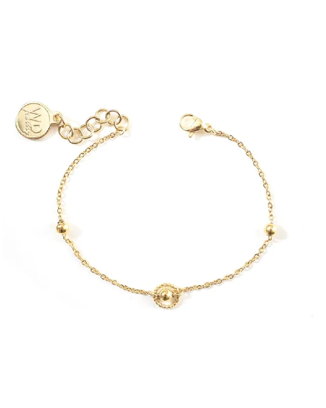 Ladies Bracelets for Festive Spark-Anillo Gold Bracelet