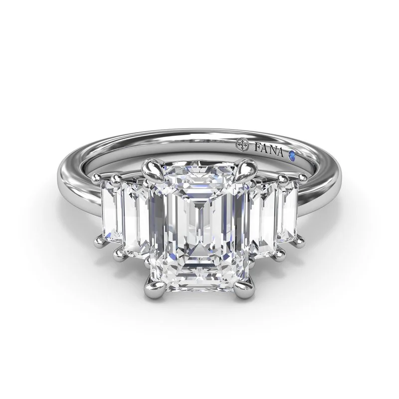 Ladies Large Engagement Rings -Bold and Beautiful Five Stone Engagement Ring S4176