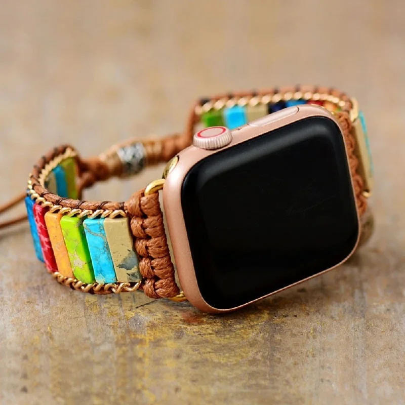 Ladies Bracelets with Tree Shine-Bohemian Apple Watch Band Bracelet