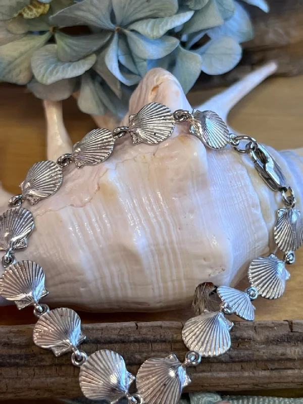 Ladies Bracelets for Office Spark-Scallop Shell Bracelet (RA)